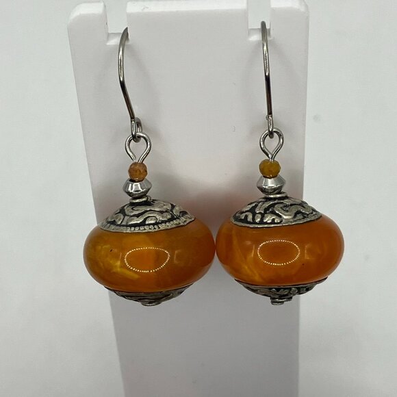 Honey Bee Inspired Earrings Dangle Earrings Hypoallergenic Earring Hooks NEW - Picture 3 of 14